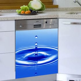 Su Damlası Bulaşık Makinesi Sticker