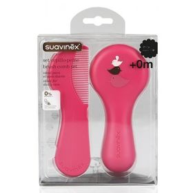 Suavinex Pembe Fırça Tarak Seti