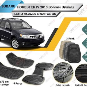 Subaru Forester Iv 2013 Sonrası Siyah Havuzlu Paspas