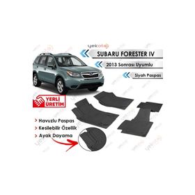 Subaru Forester Iv 2013 Sonrası Siyah Havuzlu Paspas