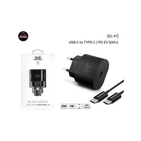 Subzero SG47 25W PD Type-C Girişli Ev Şarj Başlığı