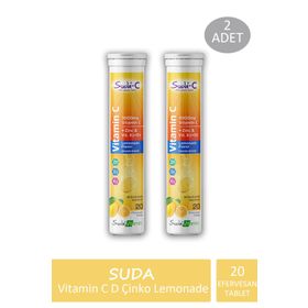 Suda-C Vitamin C Lemonade 20 Efervesan Tablet