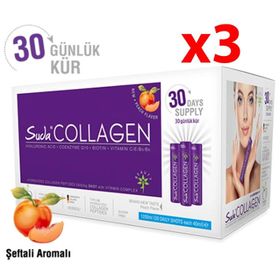 Suda Collagen Collagen Şeftali Aromalı 3 Adet 40 ml 30 Shot
