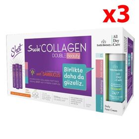 Suda Collagen Double Beauty Sambucus Vişne Aromalı Kolajen 3x30 Shot