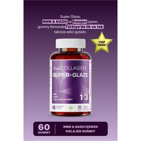 Suda Collagen Gummy Super Glaze Tip I-III NMN NADH 60 Çiğnenebilir Tablet
