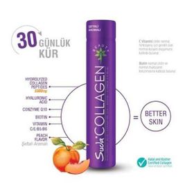 Suda Collagen Hyaluronic Acid Şeftali Aromalı 40 ml 30 Shot
