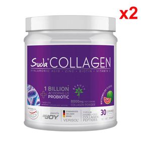Suda Collagen Probiyotik Karpuz Aromalı 2x300 gr Toz