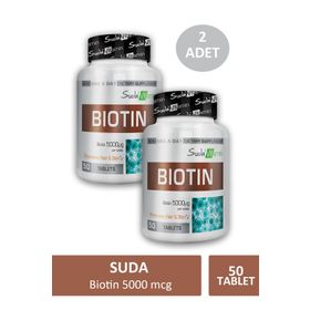 Suda Vitamin Biotin 5000 mcg İçeren 50 Tablet