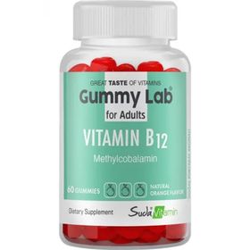 Suda Vitamin Gummy Lab for Adults Vitamin B12 Portakal Aromalı 60 Çiğnenebilir Tablet