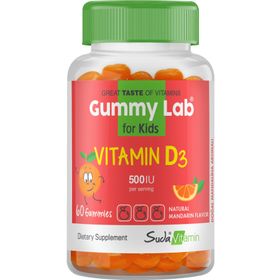 Suda Vitamin Gummy Lab For Kids Vitamin D3 500 IU 60 Çiğnenebilir Tablet