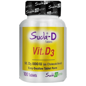 Suda Vitamin Vitamin D3 1000 IU 100 Tablet