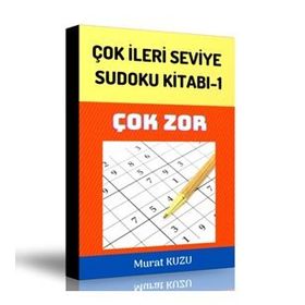 Sudoku Çok İleri Seviye Bulmaca Kitabı-1 Enine Boyuna Eğitim