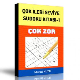 Sudoku Çok İleri Seviye Bulmaca Kitabı-1 Enine Boyuna Eğitim