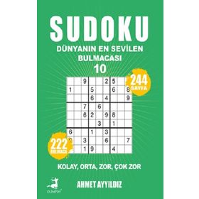 Sudoku - Dünyanın En Sevilen Bulmacası 10 Olimpos Yayınları