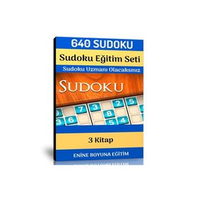 Sudoku Eğitim Seti 640 Sudoku+3 Kitap Enine Boyuna Eğitim