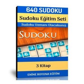 Sudoku Eğitim Seti 640 Sudoku+3 Kitap Enine Boyuna Eğitim