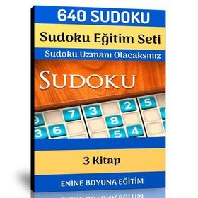 Sudoku Eğitim Seti 640 Sudoku+3 Kitap Enine Boyuna Eğitim