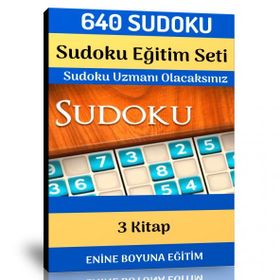 Sudoku Eğitim Seti 640 Sudoku+3 Kitap Enine Boyuna Eğitim
