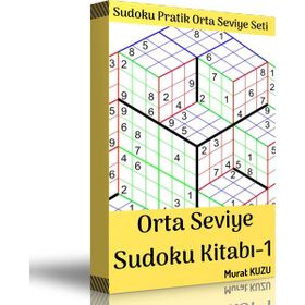 Sudoku Orta Seviye Bulmaca Kitabı-1 Enine Boyuna Eğitim