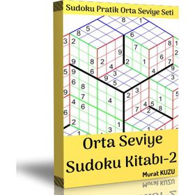 Sudoku Orta Seviye Bulmaca Kitabı-2 Enine Boyuna Eğitim