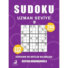 Sudoku Uzman Seviye 8 - Celal Kodamanoğlu