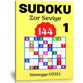 Sudoku Zor Seviye Bulmaca Kitabı-1 Enine Boyuna Eğitim