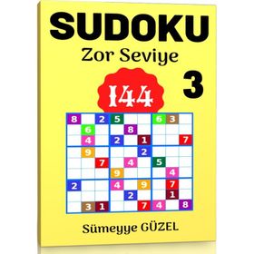 Sudoku Zor Seviye Bulmaca Kitabı-3 Enine Boyuna Eğitim