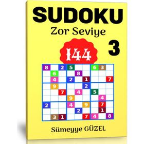 Sudoku Zor Seviye Bulmaca Kitabı-3 Enine Boyuna Eğitim