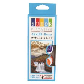 Südor 10 Renk 15 ml Cam Şişede Akrilik Boya