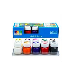Südor 15 ml 10 Renk Şişe Akrilik Boya Seti