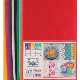 Südor 20 X 30 Cm 10 Renkli 180 Gr Keçe