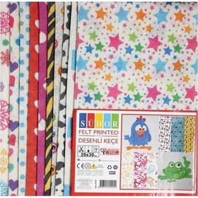 Südor 20x30 cm 10 Adet Desenli Keçe