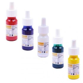Südor 25 ml Kırmızı Mavi Yeşil Sarı Beyaz Ebru Boyası