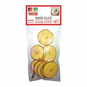 Südor 3-4 cm Yuvarlak 10'lu Ahşap Kütük