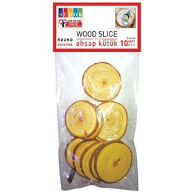Südor 3-4 cm Yuvarlak 10'lu Ahşap Kütük