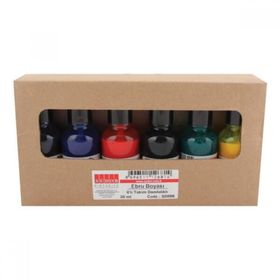 Südor 6x25 ml Damlalıklı Şişe Ebru Boyası Seti