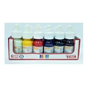 Südor 6x25 ml Damlalıklı Şişe Ebru Boyası Seti