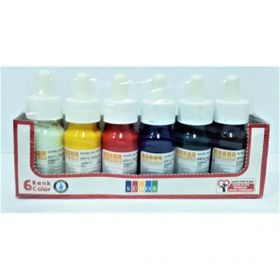 Südor 6x25 ml Damlalıklı Şişe Ebru Boyası Seti