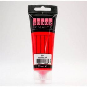 Südor 75 ml Tüp 311 Vermiyon Kırmızı Akrilik Boya