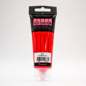 Südor 75 ml Tüp 311 Vermiyon Kırmızı Akrilik Boya
