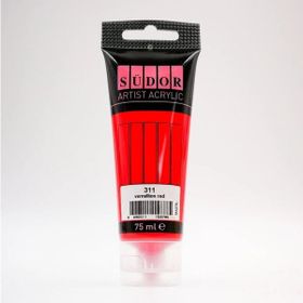 Südor 75 ml Tüp 311 Vermiyon Kırmızı Akrilik Boya