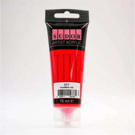 Südor 75 ml Tüp 311 Vermiyon Kırmızı Akrilik Boya