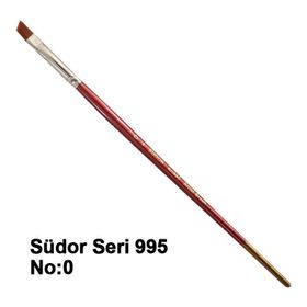 Südor 995 No 0 Yan Kesik Sentetik Fırça