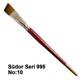 Südor 995 No 10 Yan Kesik Sentetik Fırça