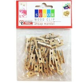 Südor BS129 Naturel Büyük 3.5 cm Ahşap Mandal