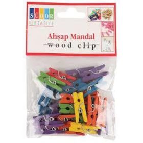 Südor BS99 Küçük Renkli Ahşap Mandal