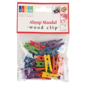 Südor BS99 Küçük Renkli Ahşap Mandal