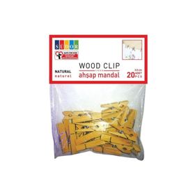 Südor Büyük 3.5 cm 20'li Naturel Ahşap Mandal
