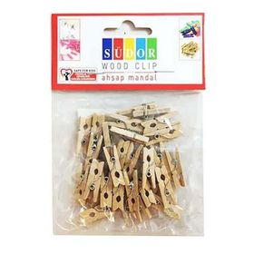 Südor Büyük 3.5 cm 20'li Naturel Ahşap Mandal