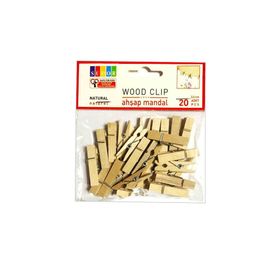 Südor Büyük 3.5 cm 20'li Naturel Ahşap Mandal